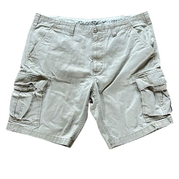 Eddie Bauer Mens Tan Cargo Shorts Classic Fit - Picture 1 of 6